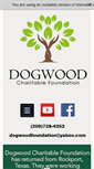 Mobile Screenshot of dogwoodfoundation.org